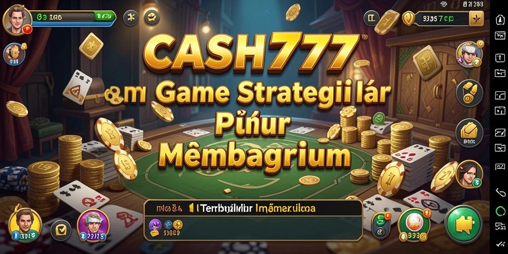 Tampak layar permainan <strong>CASH777</strong> yang menunjukkan pertempuran strategis dan pembangunan kerajaan.