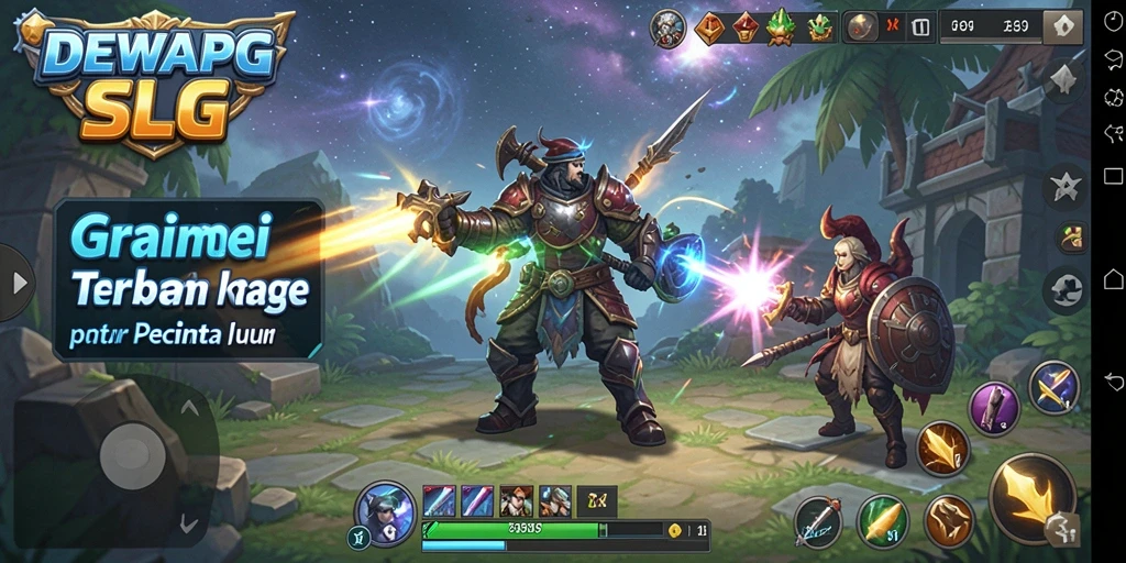 Tampilan luar biasa dari gameplay strategi DEWAPG.
