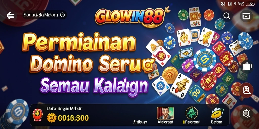 Screenshot gameplay GLOWIN88 menunjukkan keseruan permainan Domino.