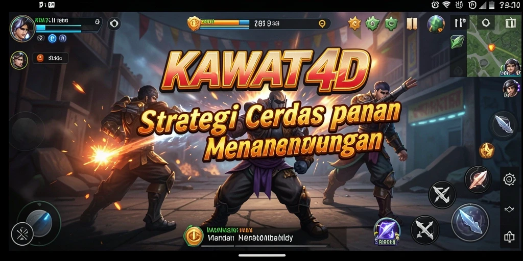 Tampilan gameplay KAWAT4D dengan strategi yang menantang.