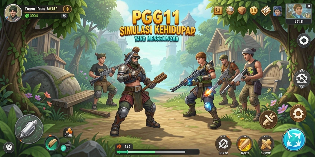 Tangkapan layar PG11 menampilkan gameplay simulasi kehidupan yang realistis.