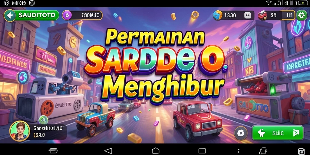 Tampilan gameplay seru SAUDITOTO dengan level menantang.