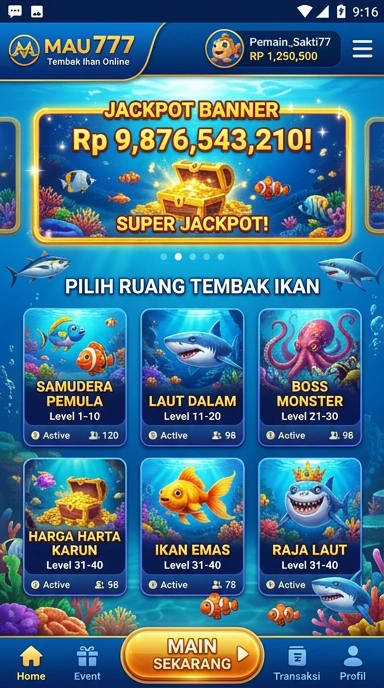 Screenshot daftar aplikasi di mau777 dengan kategori yang beragam.